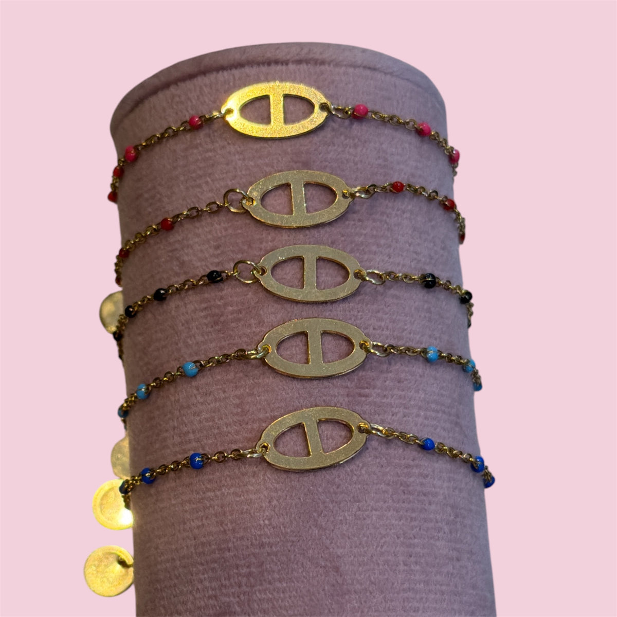 Bracelets Naomie - 5 couleurs différentes ( en acier inoxydable )