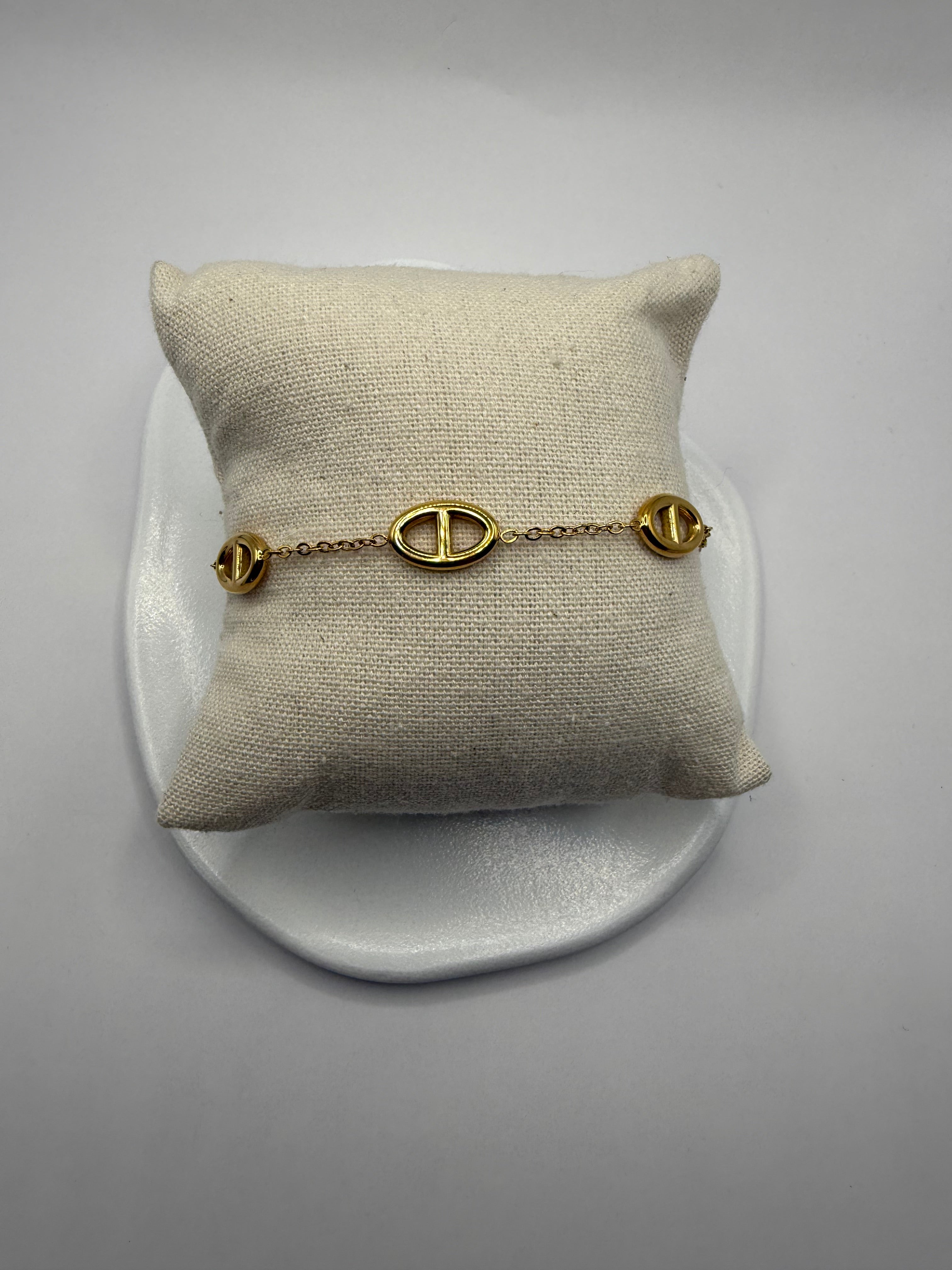 Bracelet maille marine - Doré