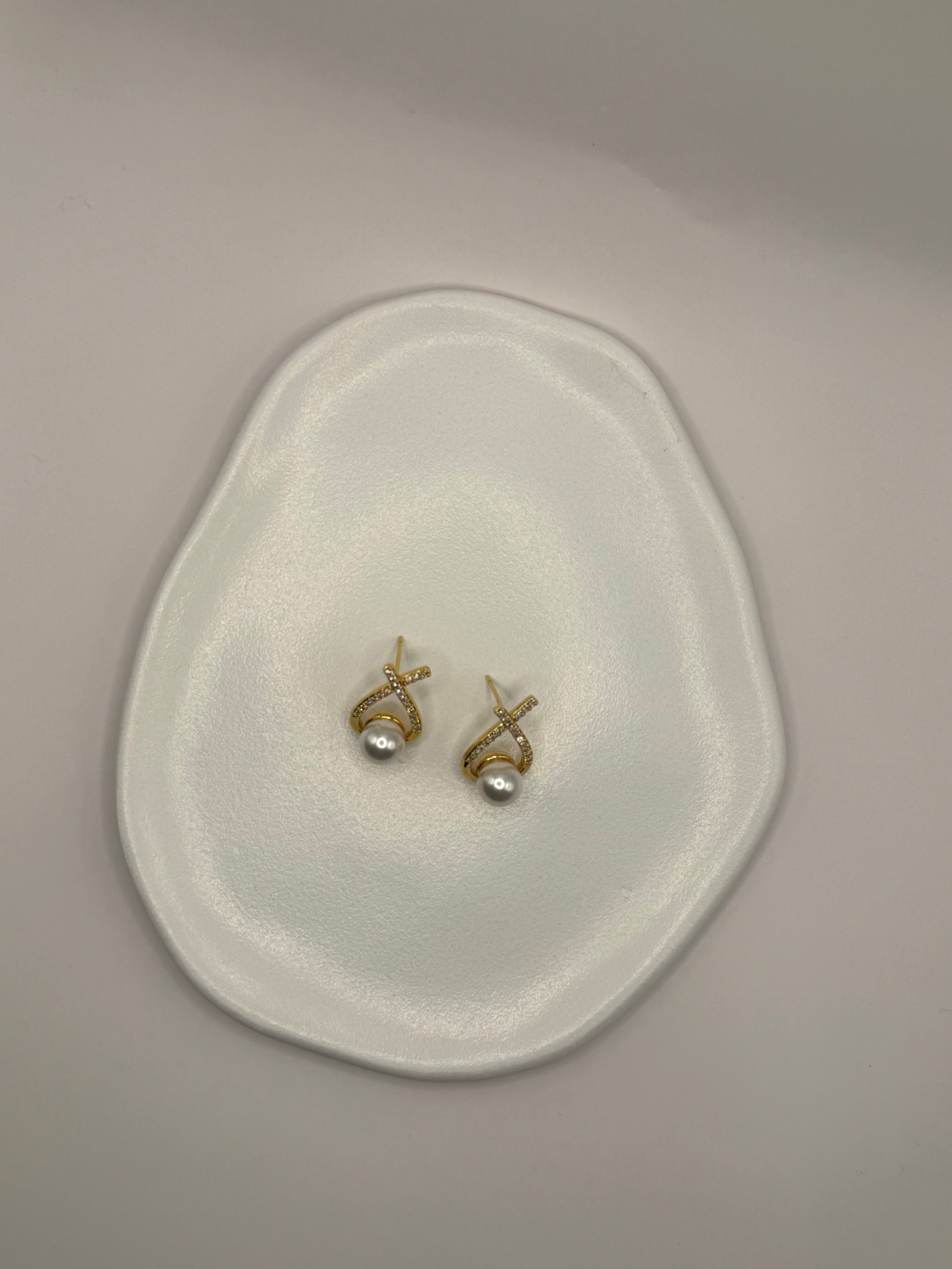 Boucles d’oreilles à perles - Dorée