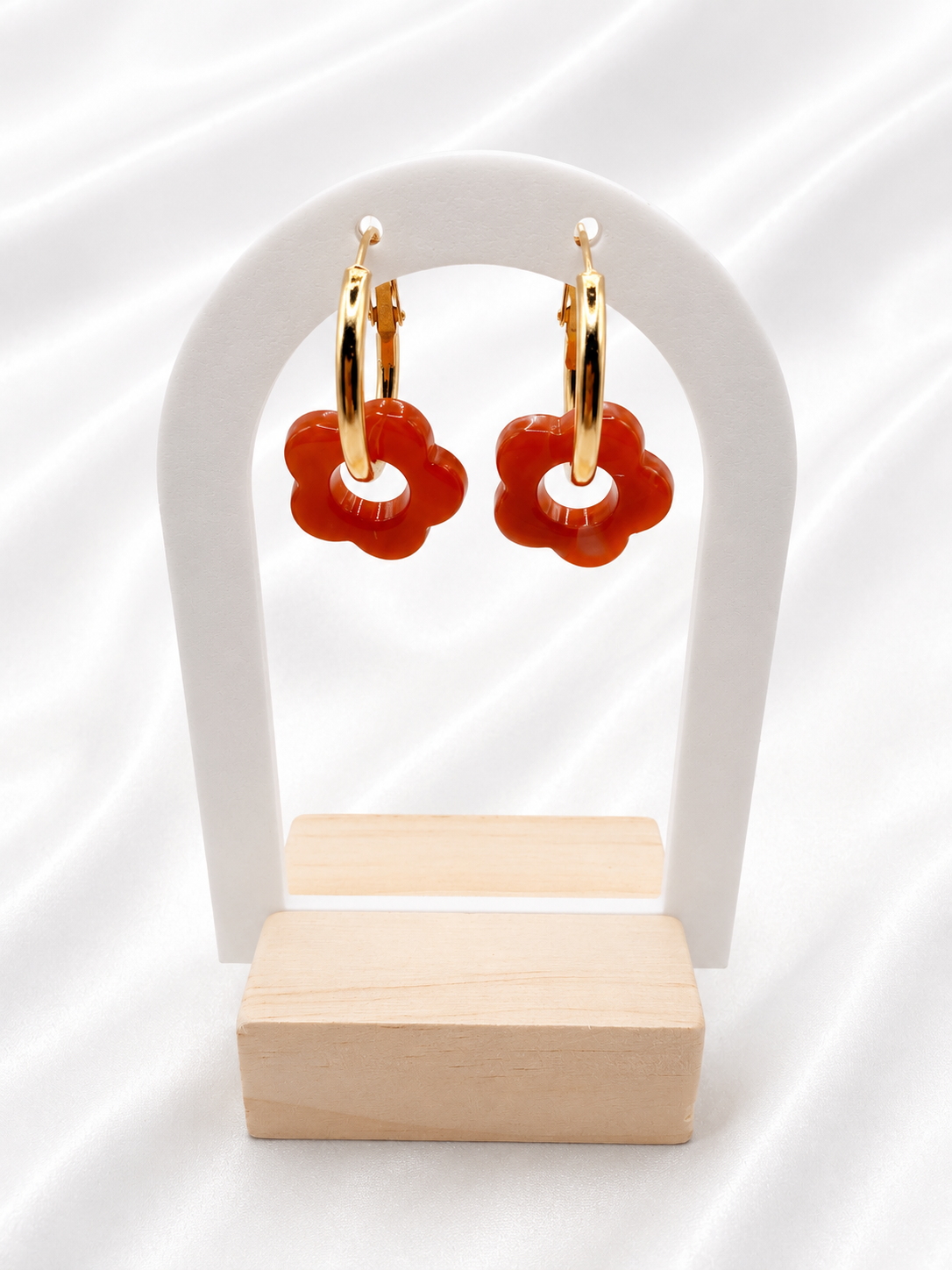Boucle d’oreille à fleur
