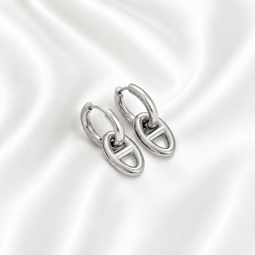 Boucle d’oreille maille marine