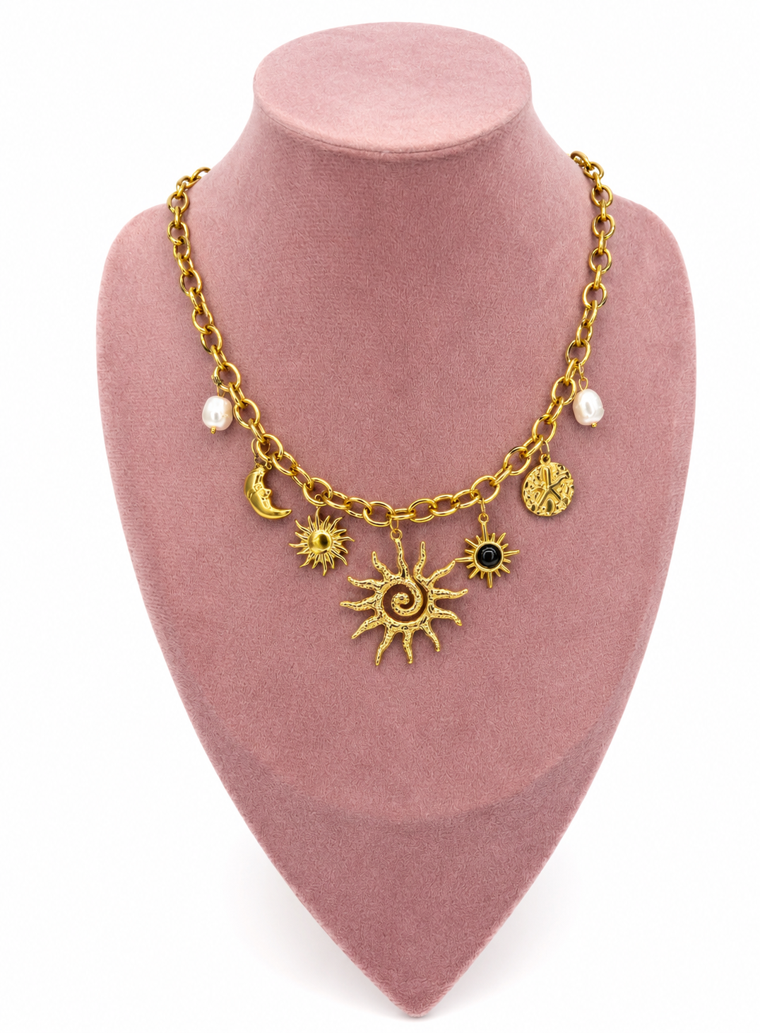 Collier à breloque - doré