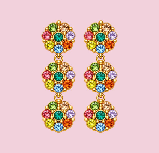 Boucles d’oreilles Lise - 9 couleurs différentes ( en acier inoxydable )