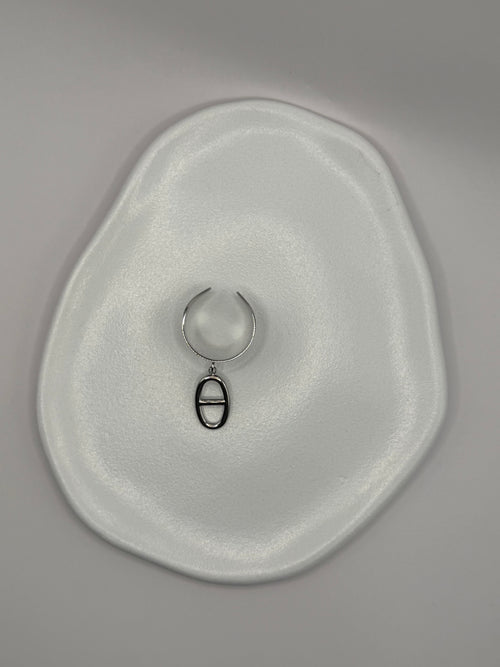 Bague Maille marine - Argentée