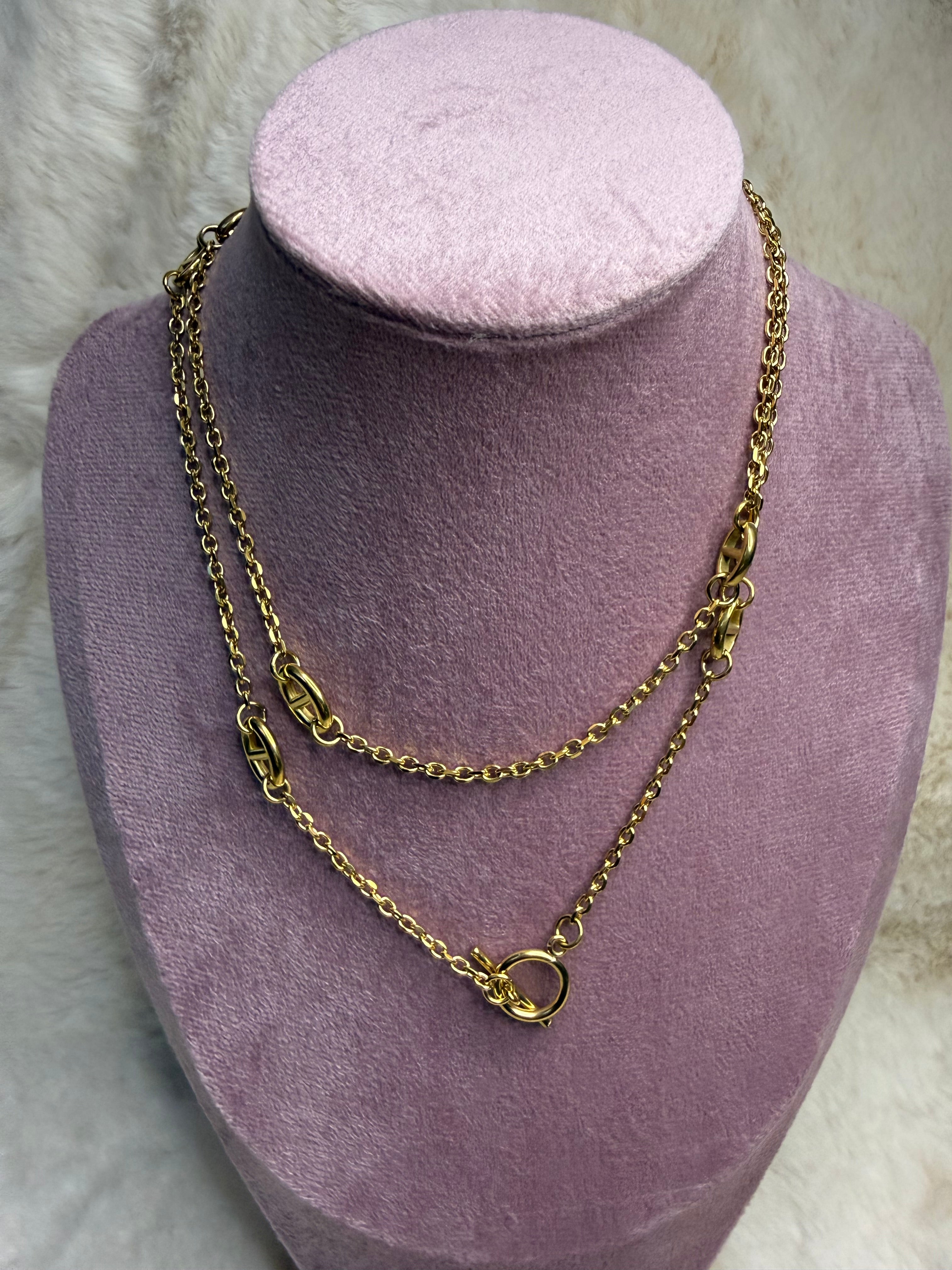 SAUTOIR DORÉ - 80CM