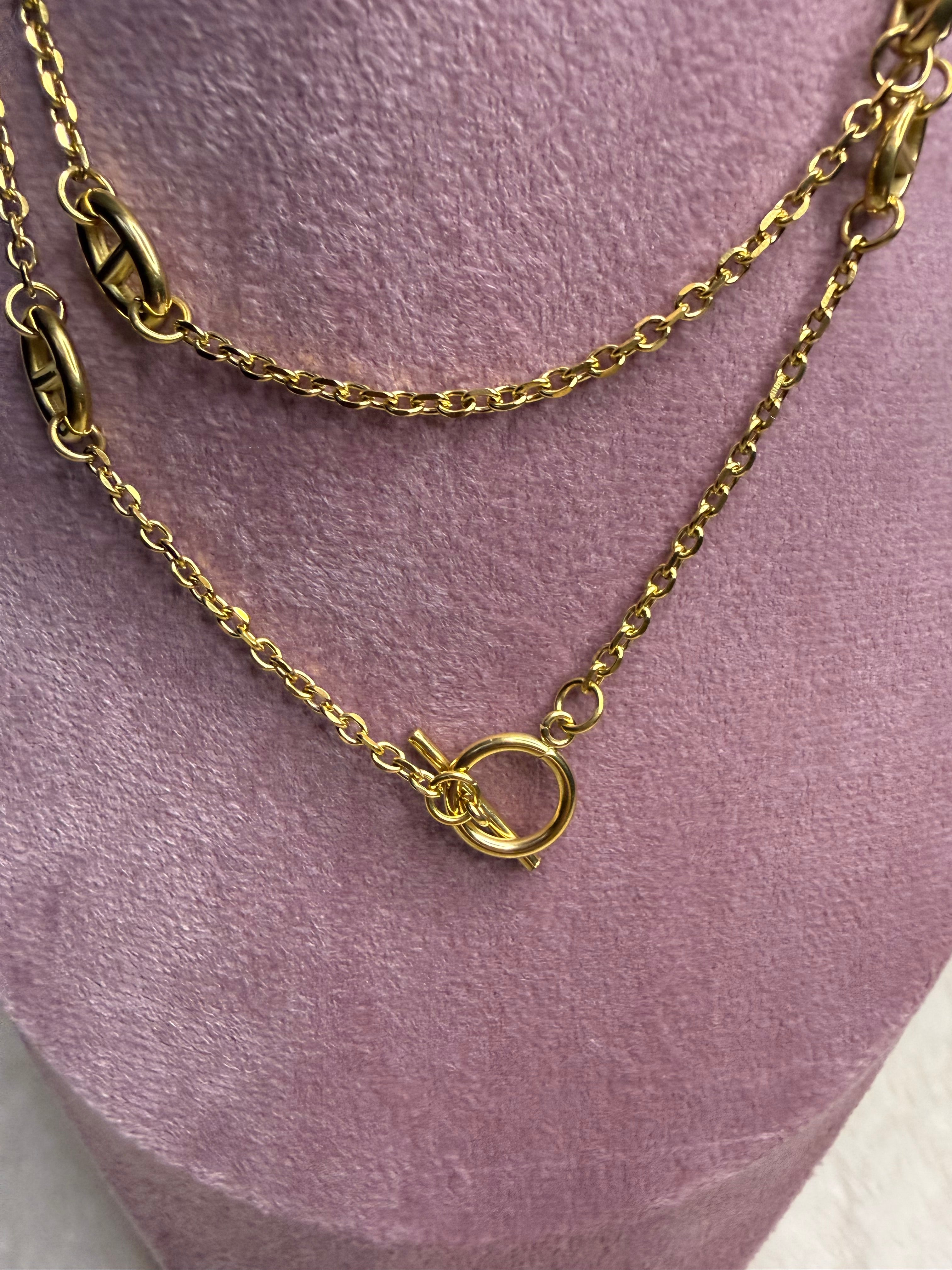 SAUTOIR DORÉ - 80CM