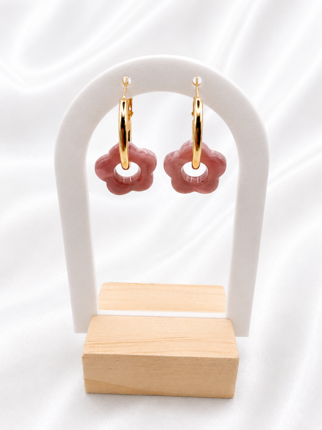 Boucle d’oreille à fleur