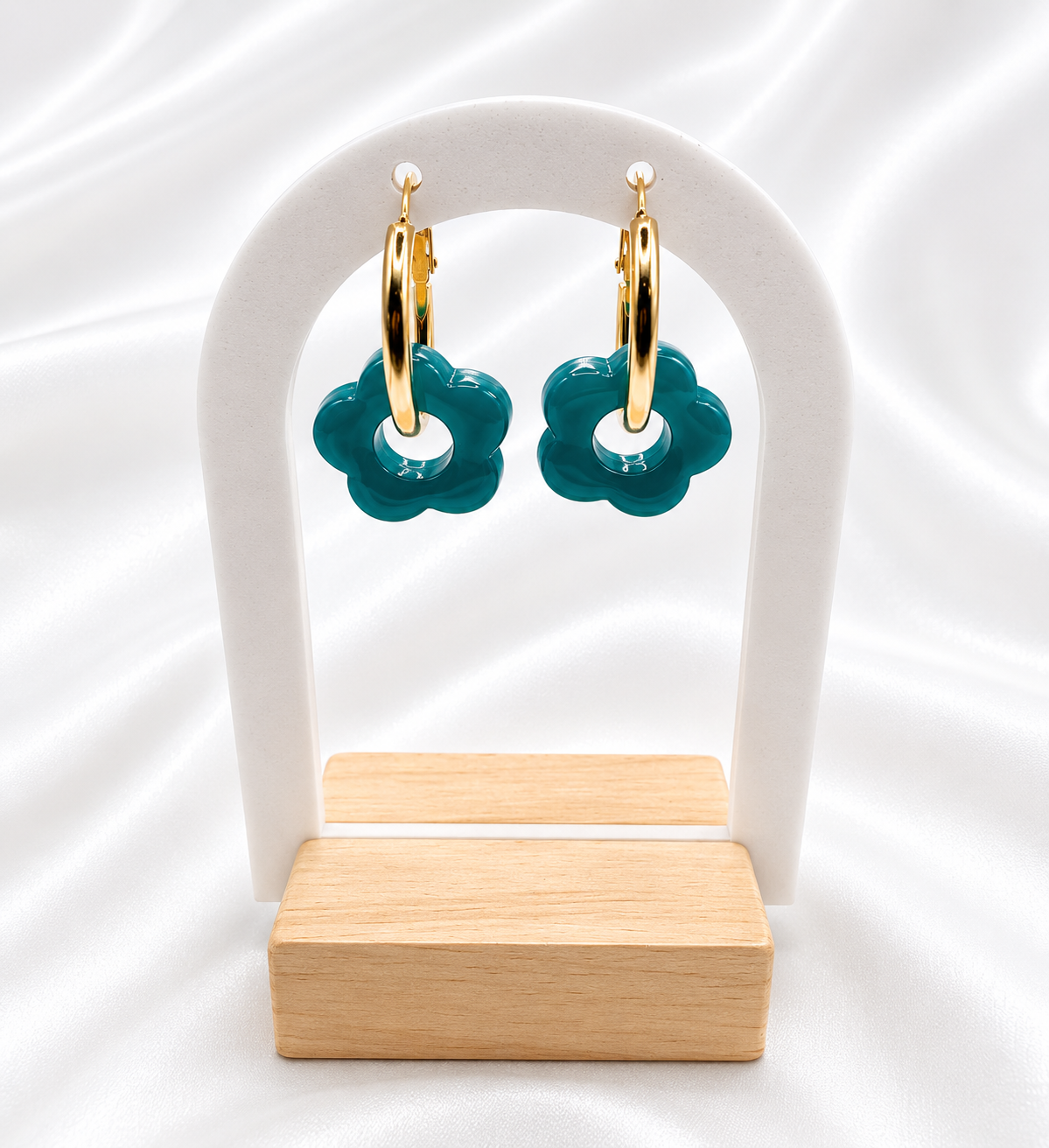 Boucle d’oreille à fleur