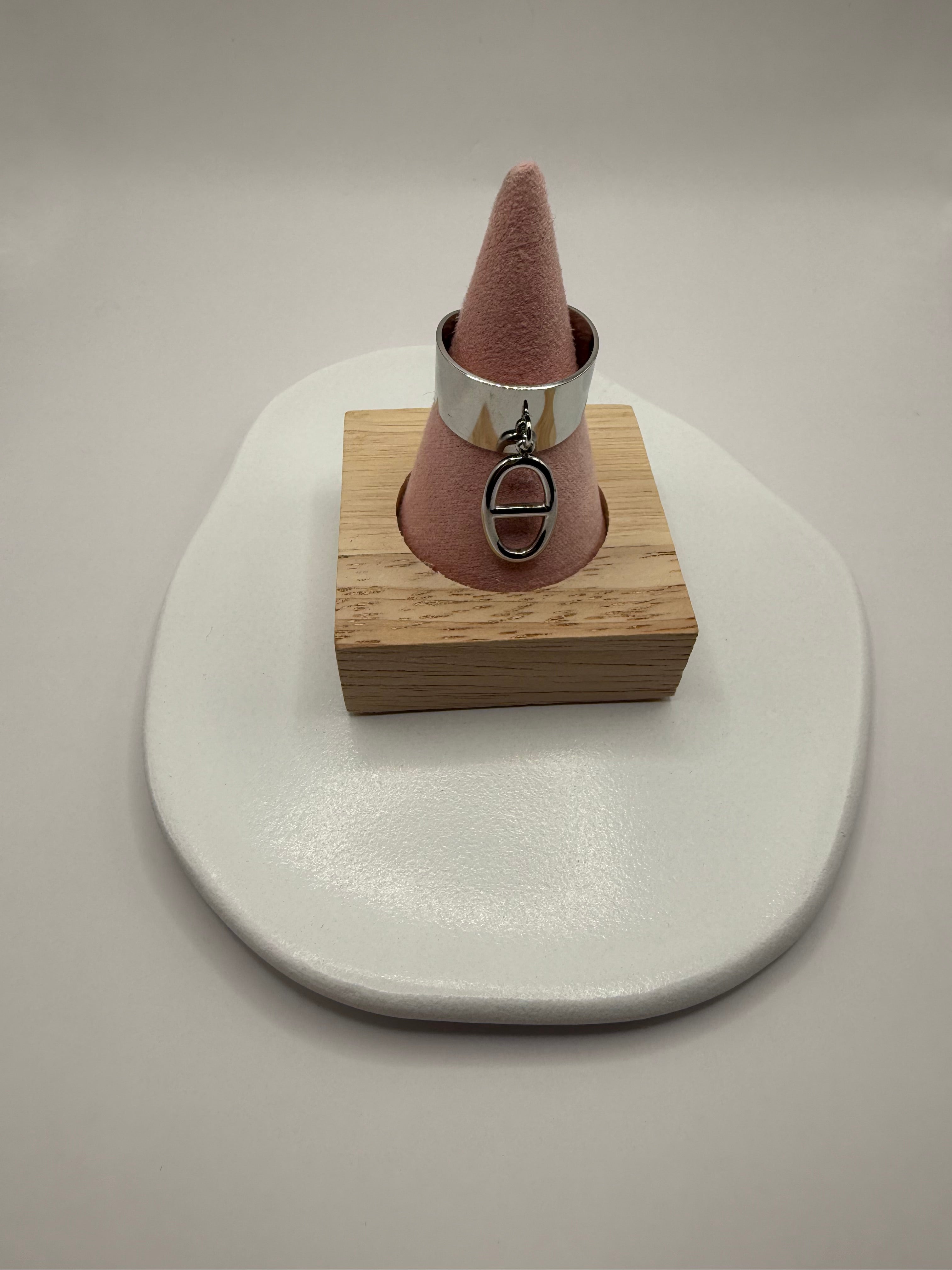 Bague Maille marine - Argentée