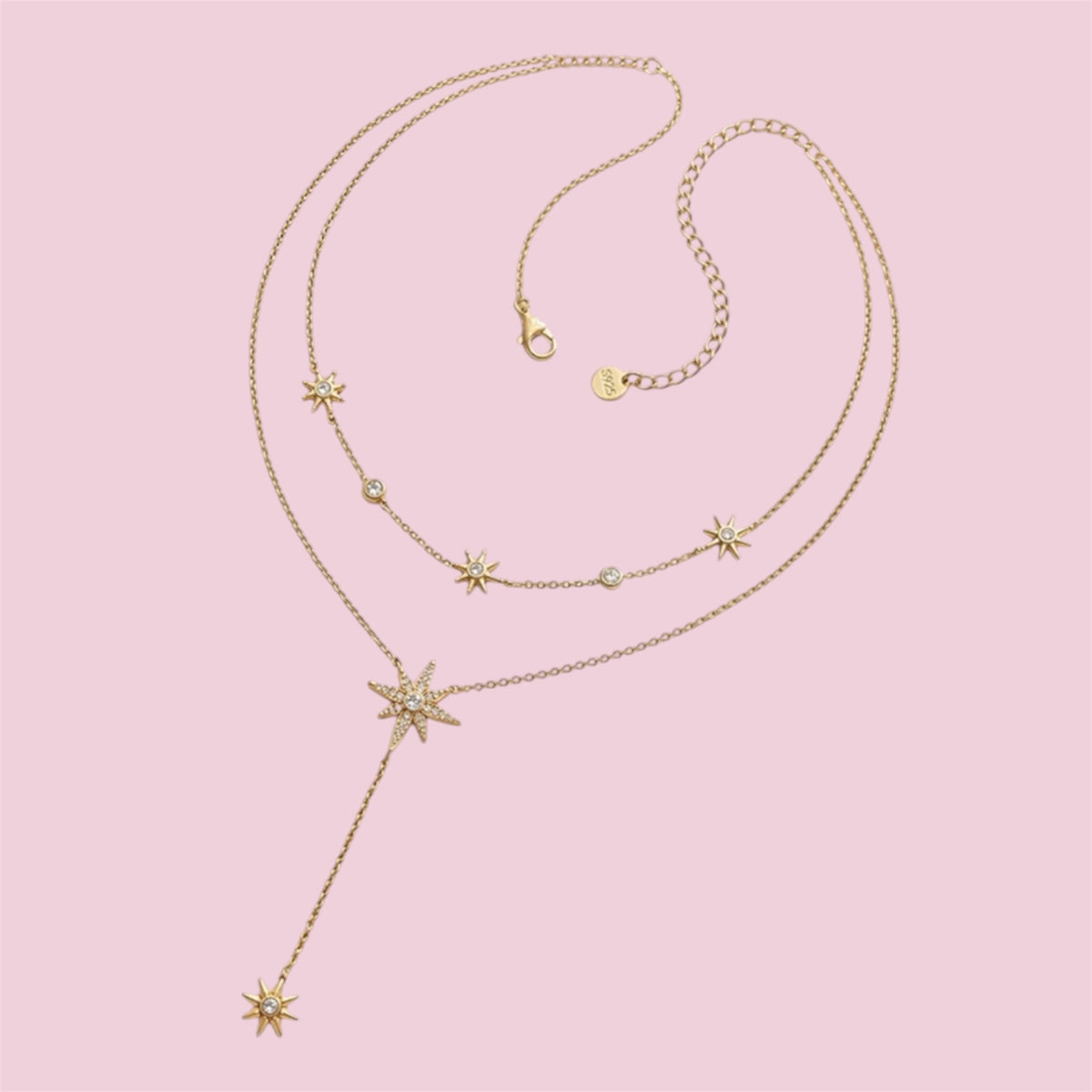 Collier doublée Iris - En acier inoxydable