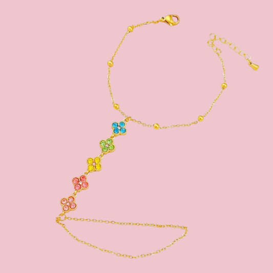 Chaîne de main Juliette - 5 couleurs différentes ( en acier inoxydable )