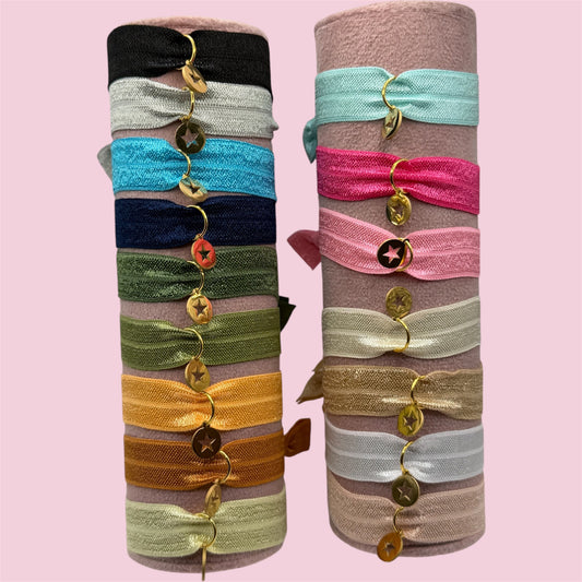 Bracelets star pailletées ✨ - 16 couleurs différentes ( en acier inoxydable )