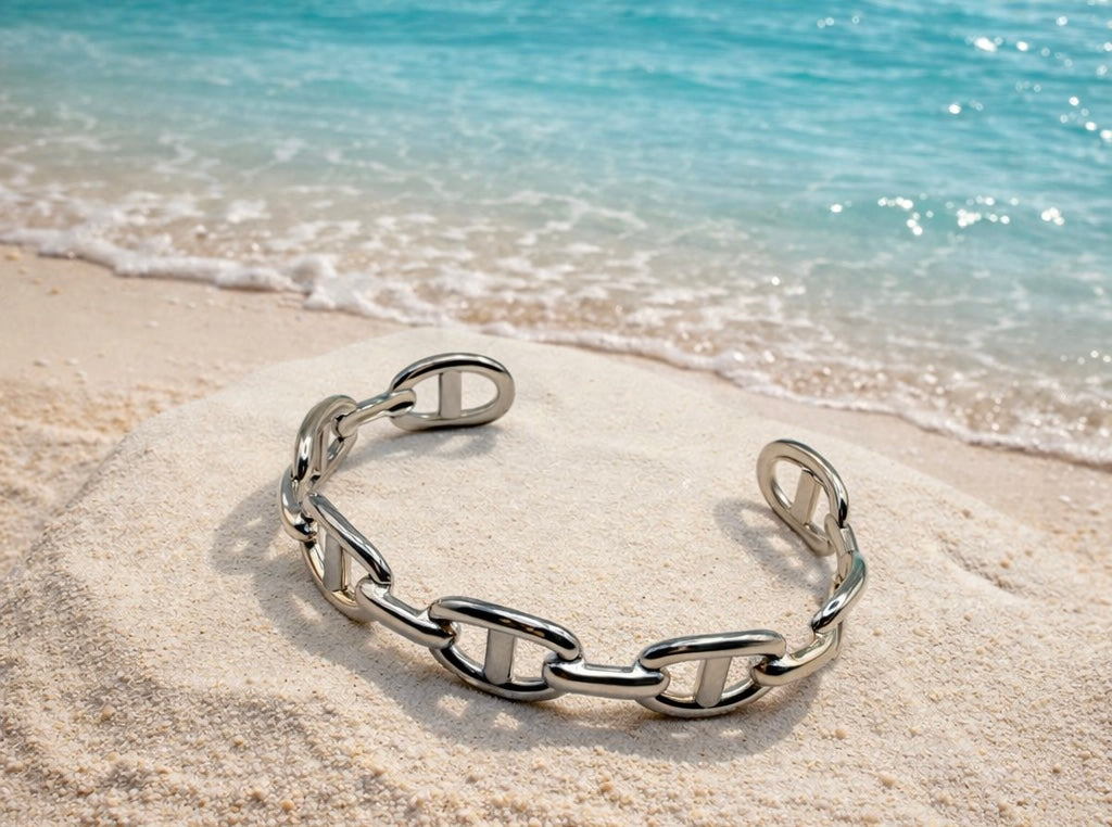 Bracelet ajustable maille marine