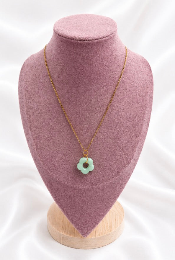 Collier à fleur - résine
