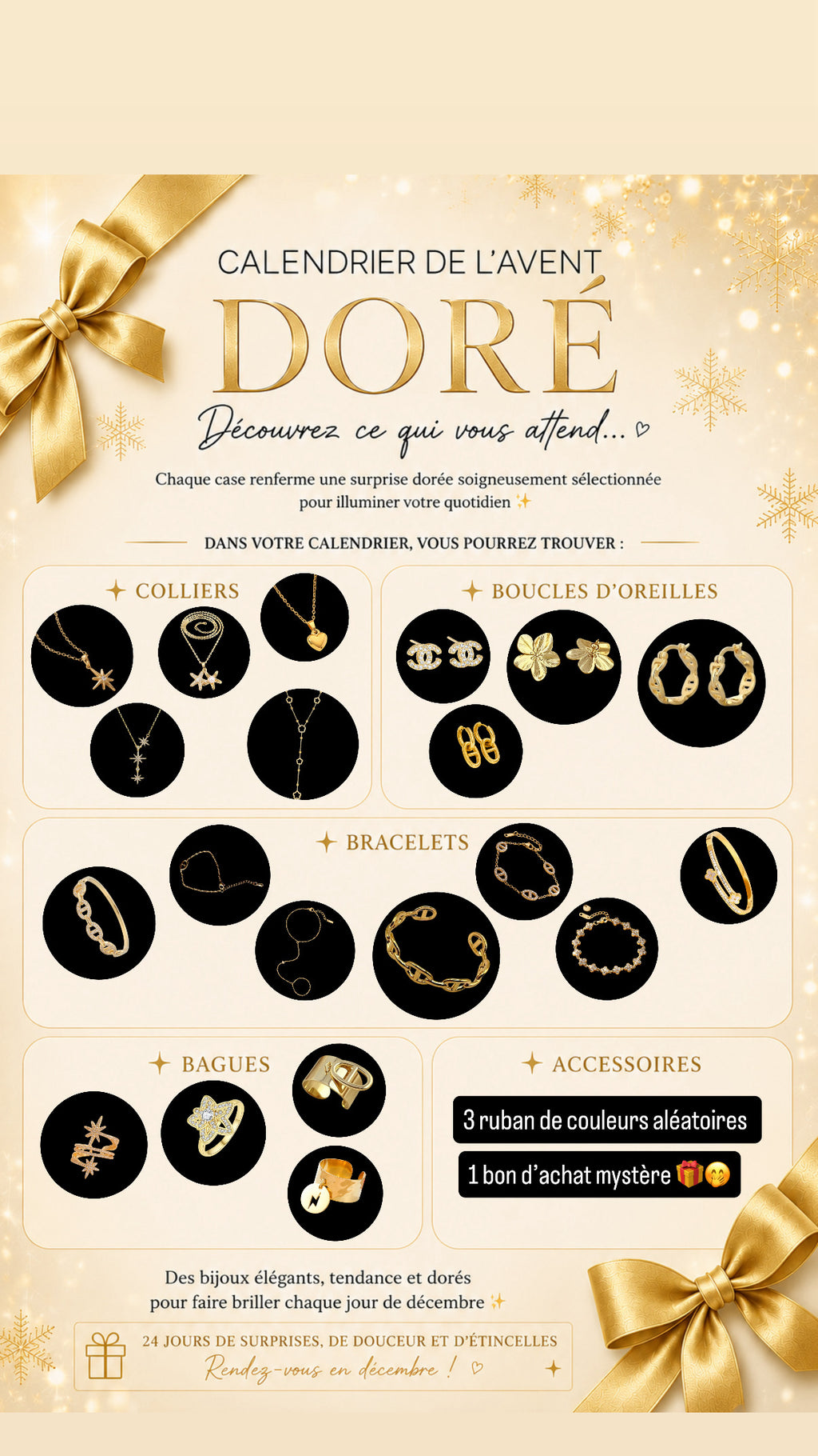 Calendrier de l’avent 24 cases 🎁 2 modèles - STOCK LIMITÉS !!