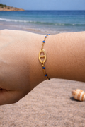 Bracelet à perles maille marine