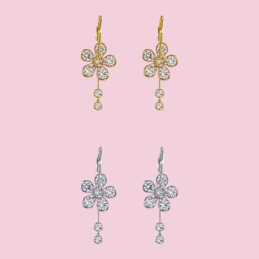 Boucles d’oreilles Lina - Doré & Argenté ( en acier inoxydable )