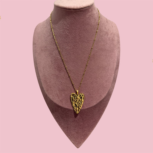 Collier Cœur Orelie - en acier inoxydable