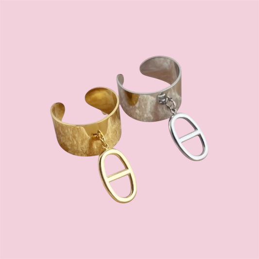 Bagues Noémie ( Doré & Argenté ) en acier inoxydable