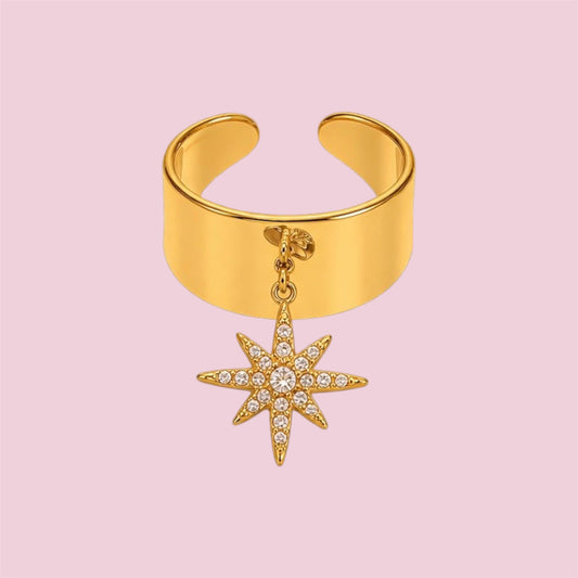 Bague Iris - en acier inoxydable