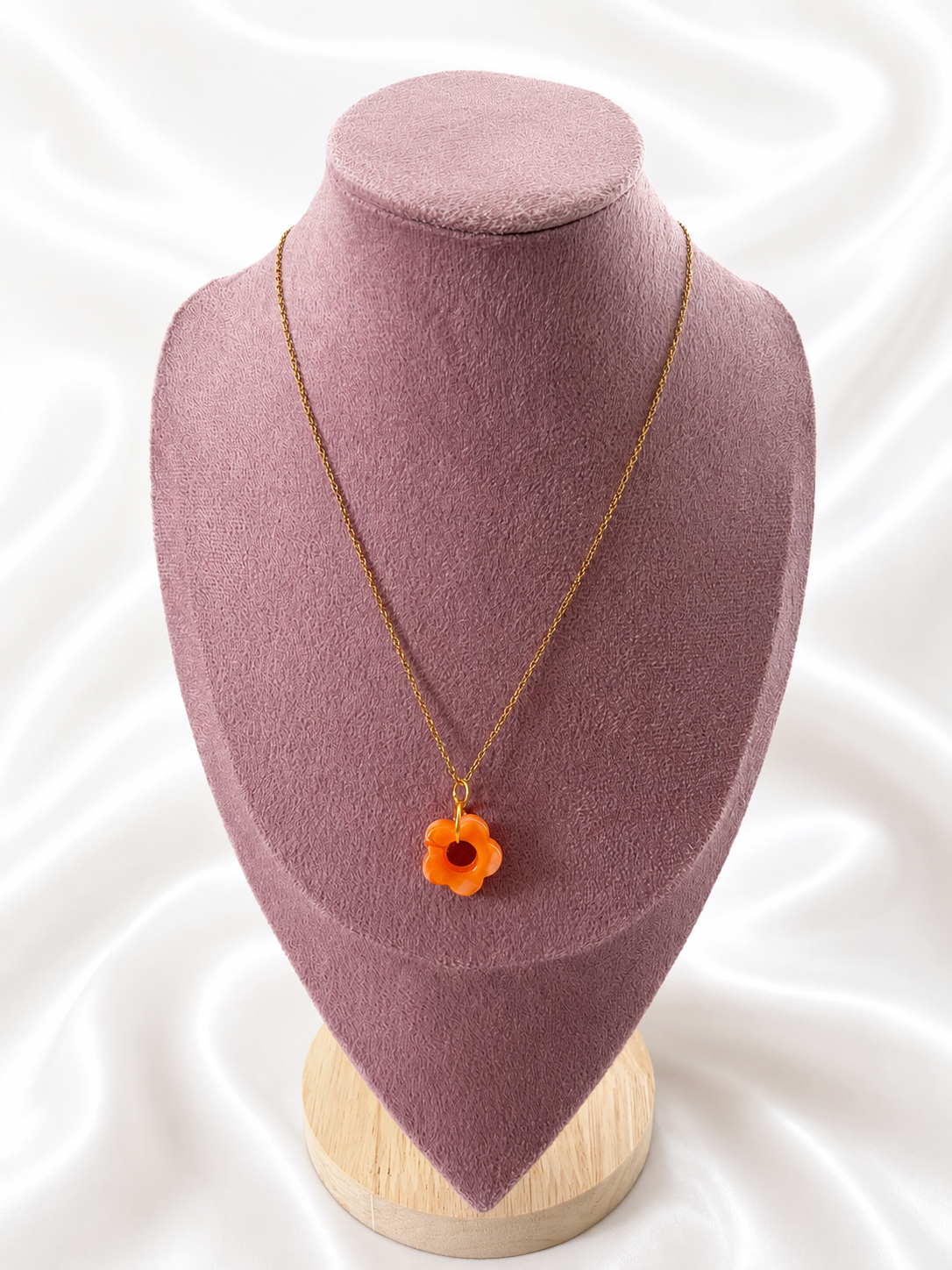Collier à fleur - résine