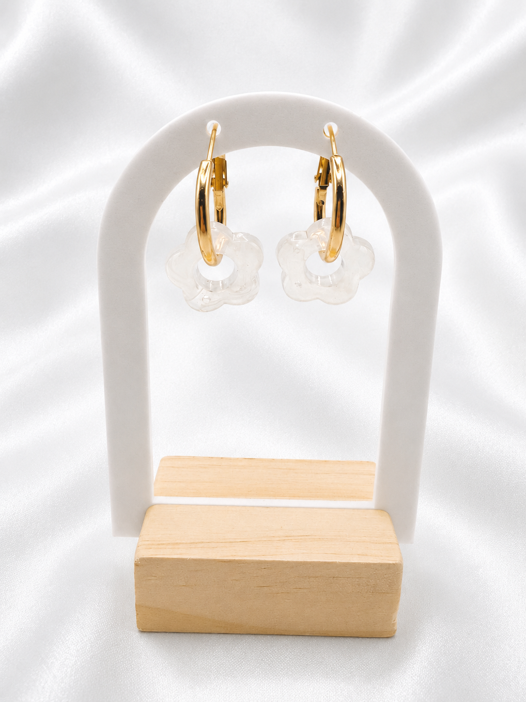 Boucle d’oreille à fleur