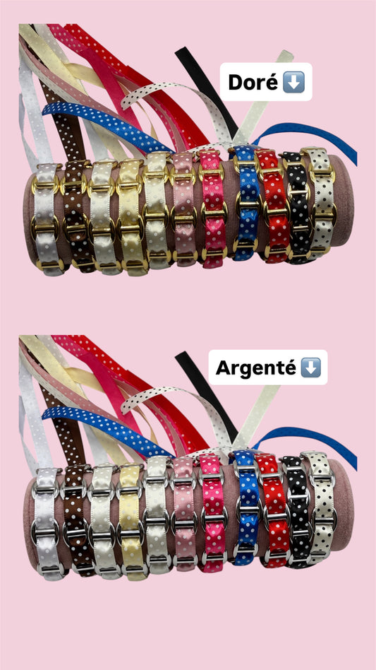 Joncs Haley - doré & Argenté 24 couleurs différentes ( Acier inoxydable )