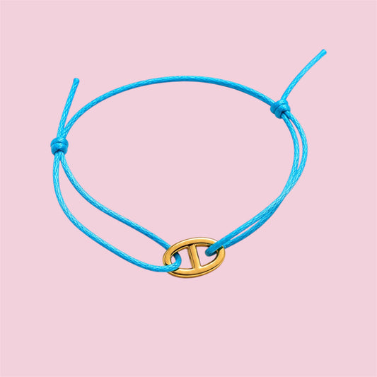 Bracelet cordon Tamara - 2 couleurs différentes / 3 taille différente ( en acier inoxydable )