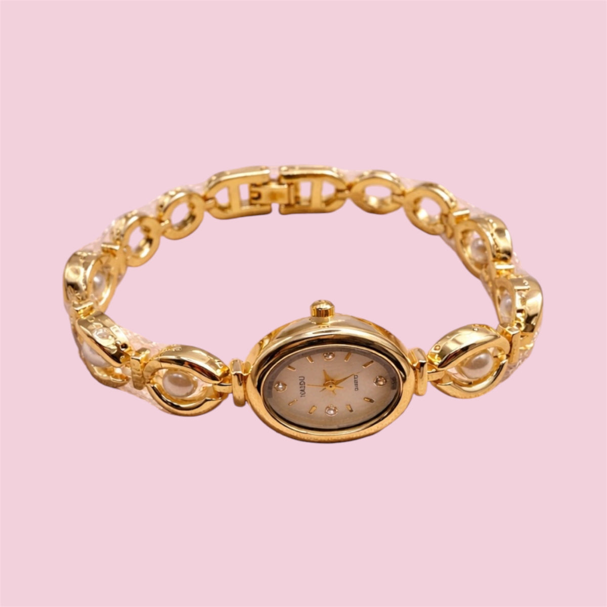Montre à perles - en acier inoxydable