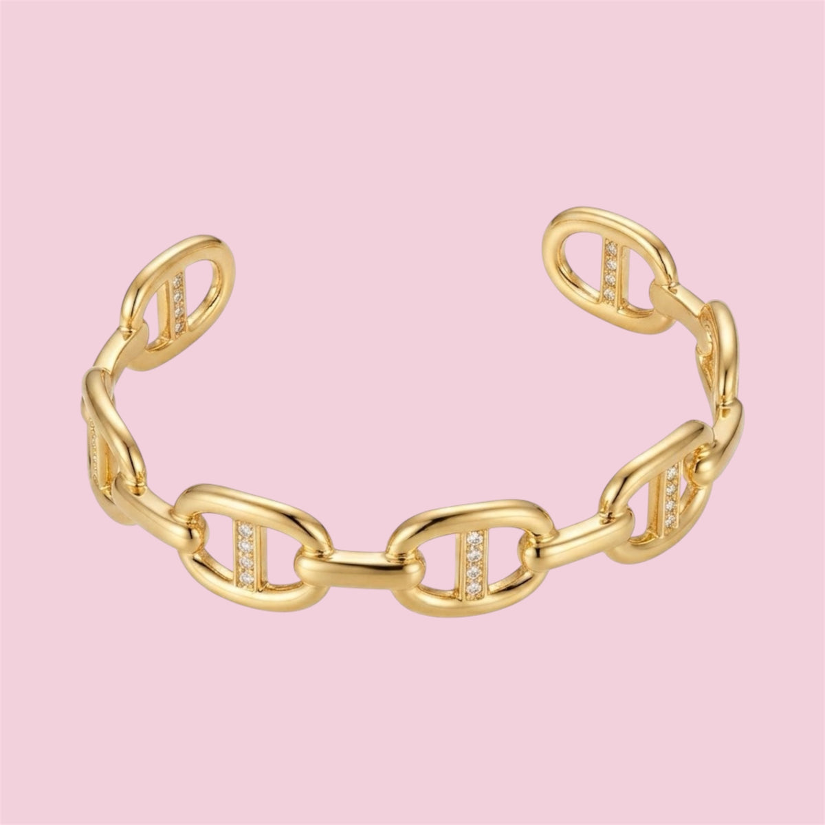 Joncs Angel à strass : Doré & Argenté ( en acier inoxydable )