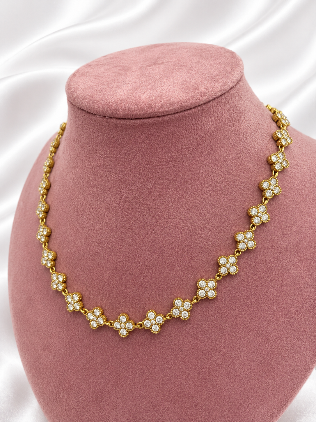 Collier à trèfle 🌸 - 5 coloris ( Jade )