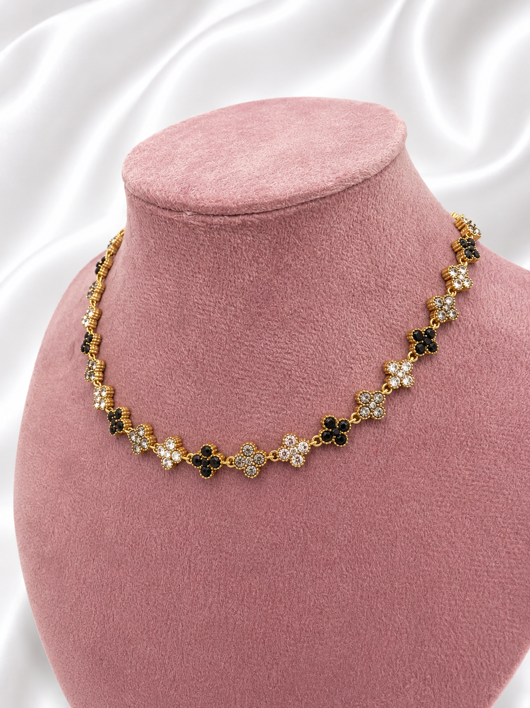 Collier à trèfle 🌸 - 5 coloris ( Jade )
