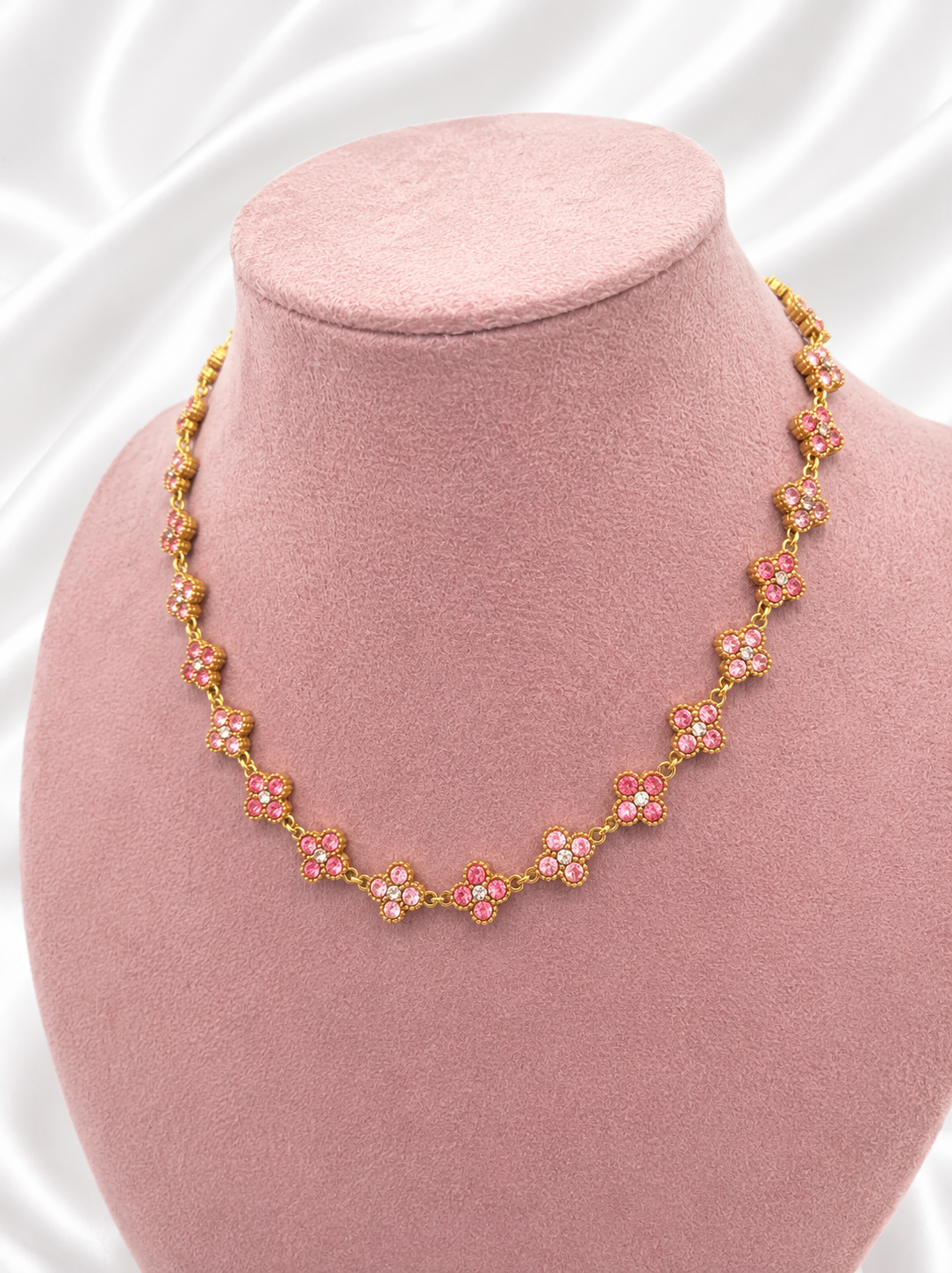Collier à trèfle 🌸 - 5 coloris ( Jade )