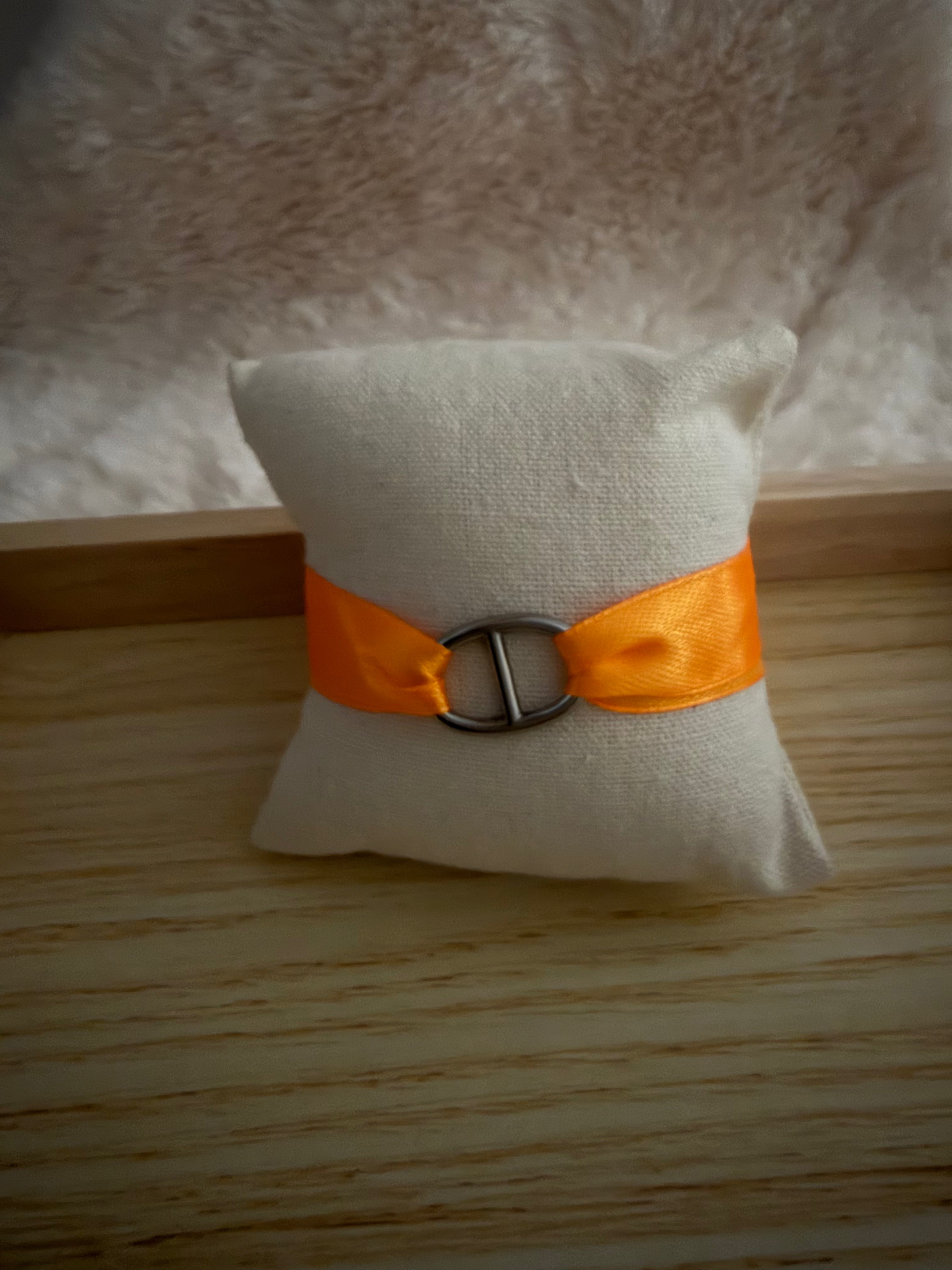 BRACELET ARGENTÉ PÊCHE 🧡