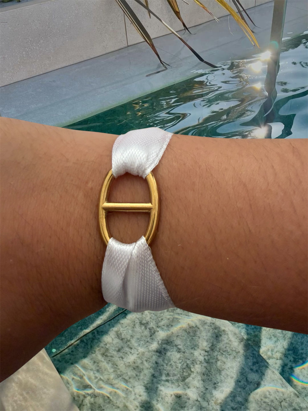 BRACELET DORÉ BLANC 🤍
