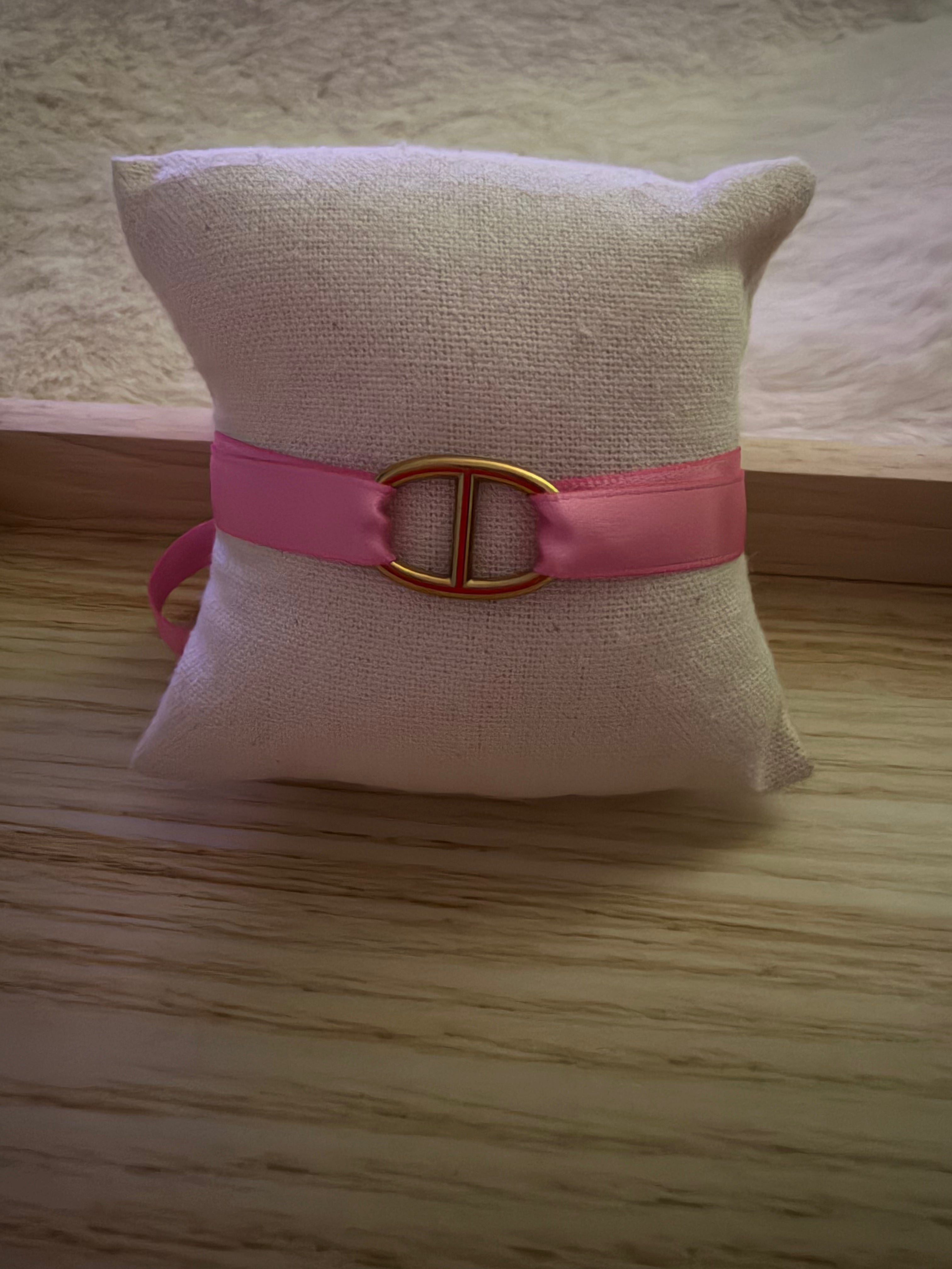 BRACELET DORÉ ROSE 🩷