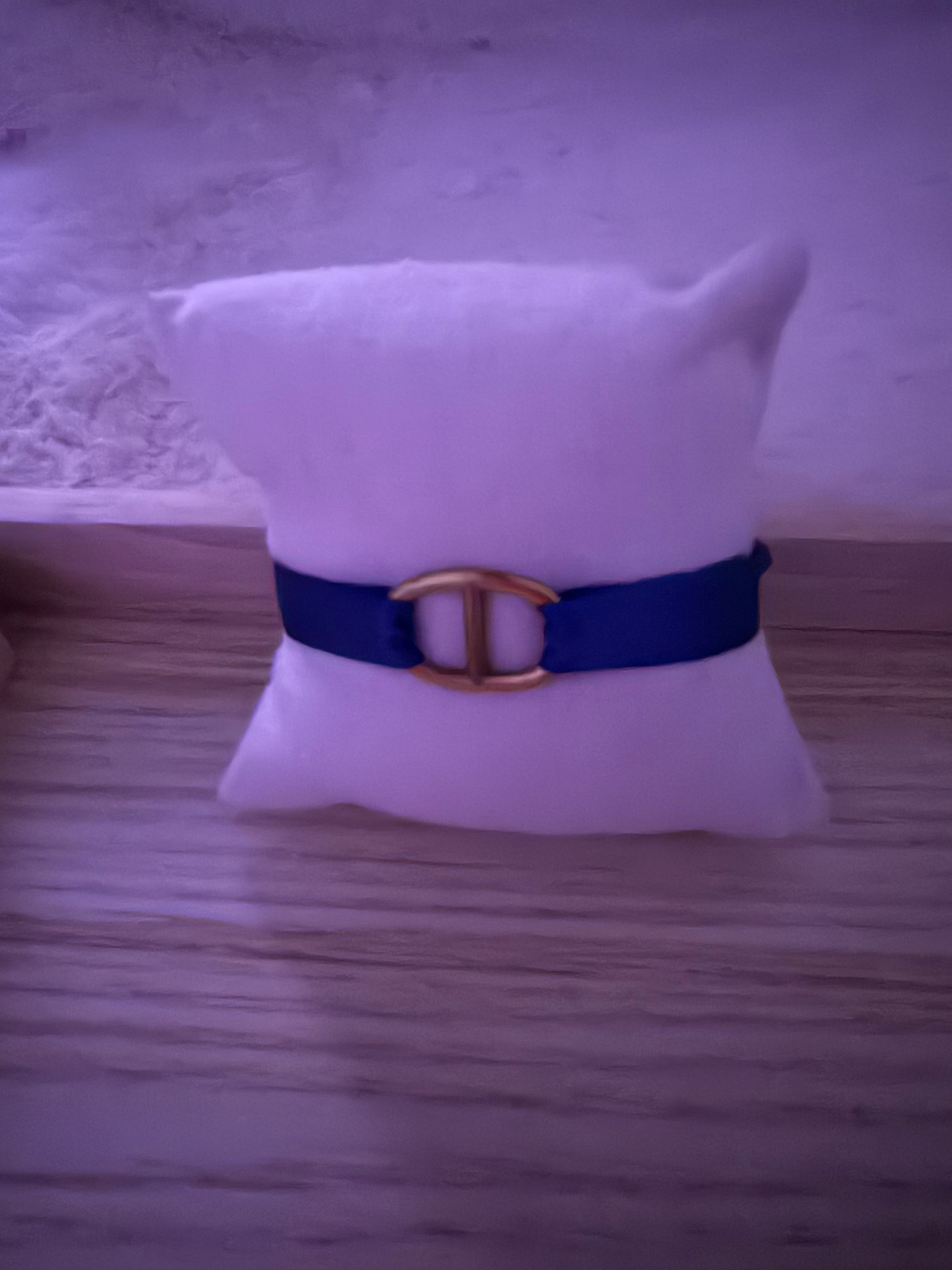 BRACELET DORÉ BLEU FONCÉ 💙