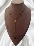 Collier maille marine