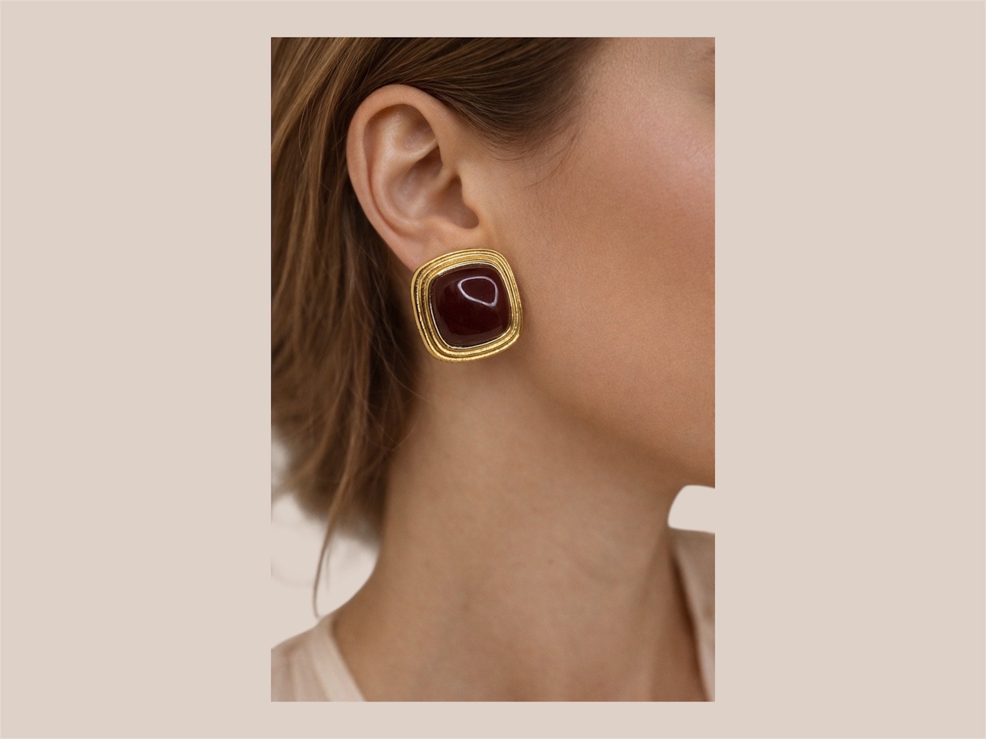 Boucles d'oreilles - Bordeaux
